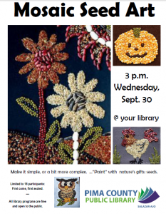 Create It! Mosaic Seed Art @ Salazar Ajo - Library | Ajo | Arizona | United States